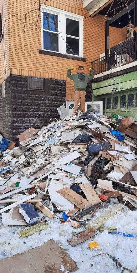 Post cleanout junk hauling